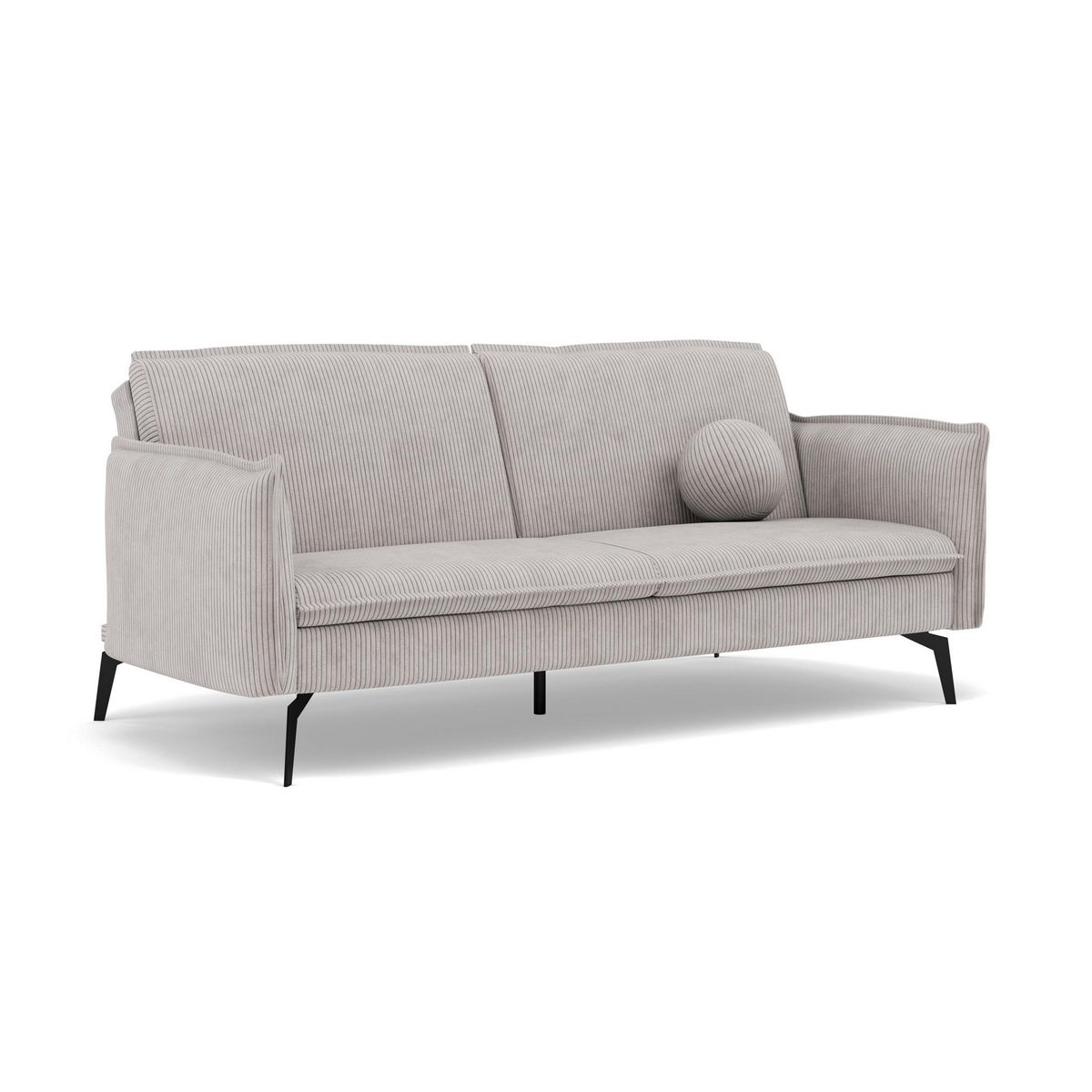 BEST MOBILIER Lexie - canapé convertible clic-clac 2 places en velours côtelé