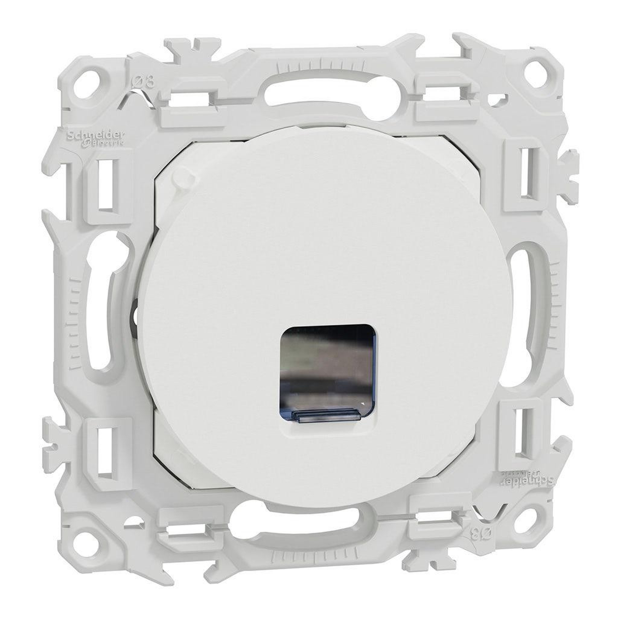 Schneider Electric Prise rj45 - cat6 utp grade 1 à 2 - blanc craie odace