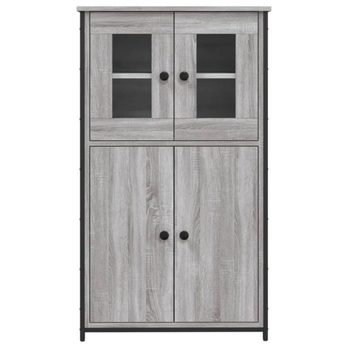 VIDAXL Buffet haut sonoma gris 62x32x106,5 cm bois d ingénierie