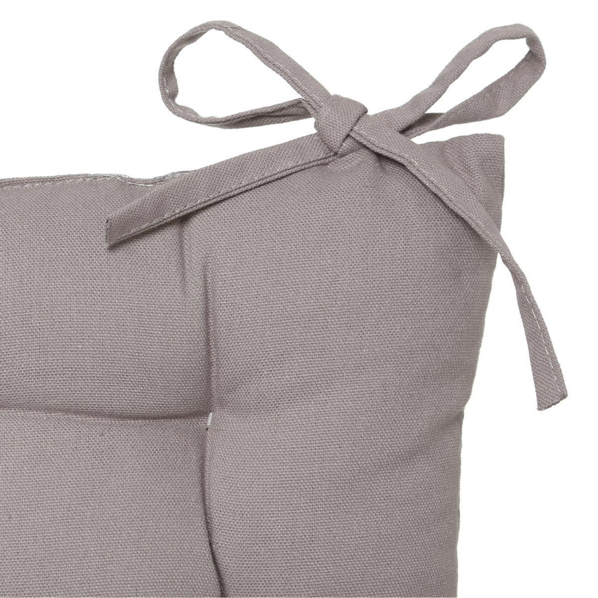 ATMOSPHERA Galette de Chaise  Loria  38x38cm Gris