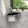 Voir la diapositive 1 : VIDAXL Lavabo avec trop-plein 45x32x12,5 cm Ceramique Argente