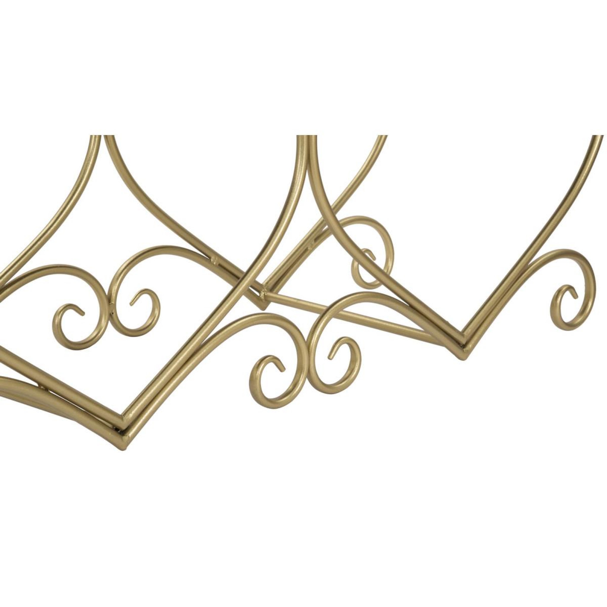 Voir la diapositive 4 : Paris Prix Banc design  heart  105cm crème & or