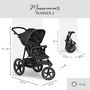 Voir la diapositive 3 : HAUCK Poussette Jogger Runner 2
