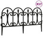 Voir la diapositive 2 : VIDAXL Bordures de pelouse 17 pcs Noir 10 m PP