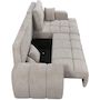 Voir la diapositive 3 : Habitat et Jardin Canapé d'angle droit convertible en tissu chenille  Verneuil  - 3 places - Beige