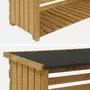 SWEEEK Abri buches. en bois. 120x45x120cm. avec toiture et plancher