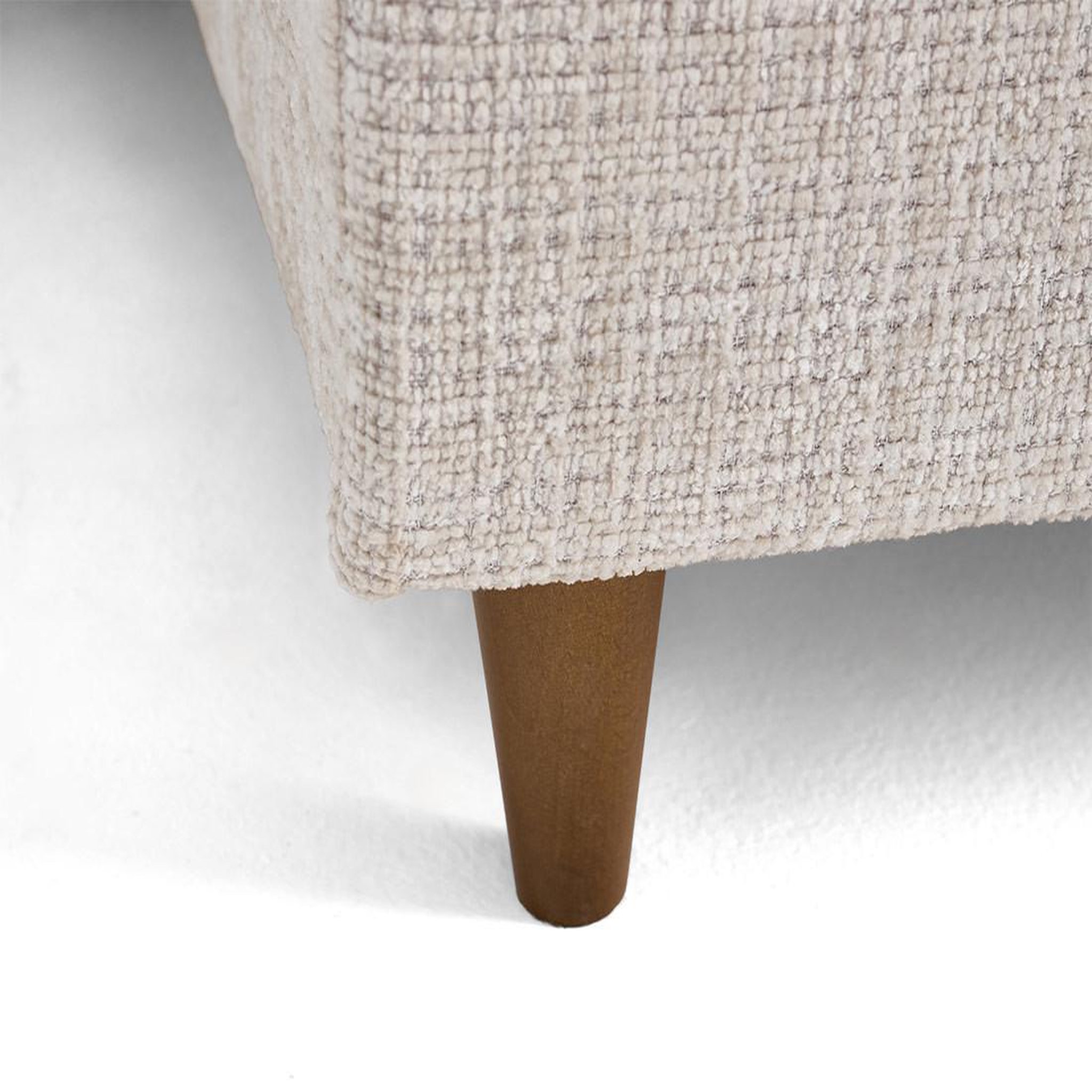 Voir la diapositive 4 : LISA DESIGN Anna - canapé d'angle droit 5 places convertible en velours texturé