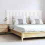 VIDAXL Tete de lit murale Blanc 166x3x60 cm Bois massif de pin
