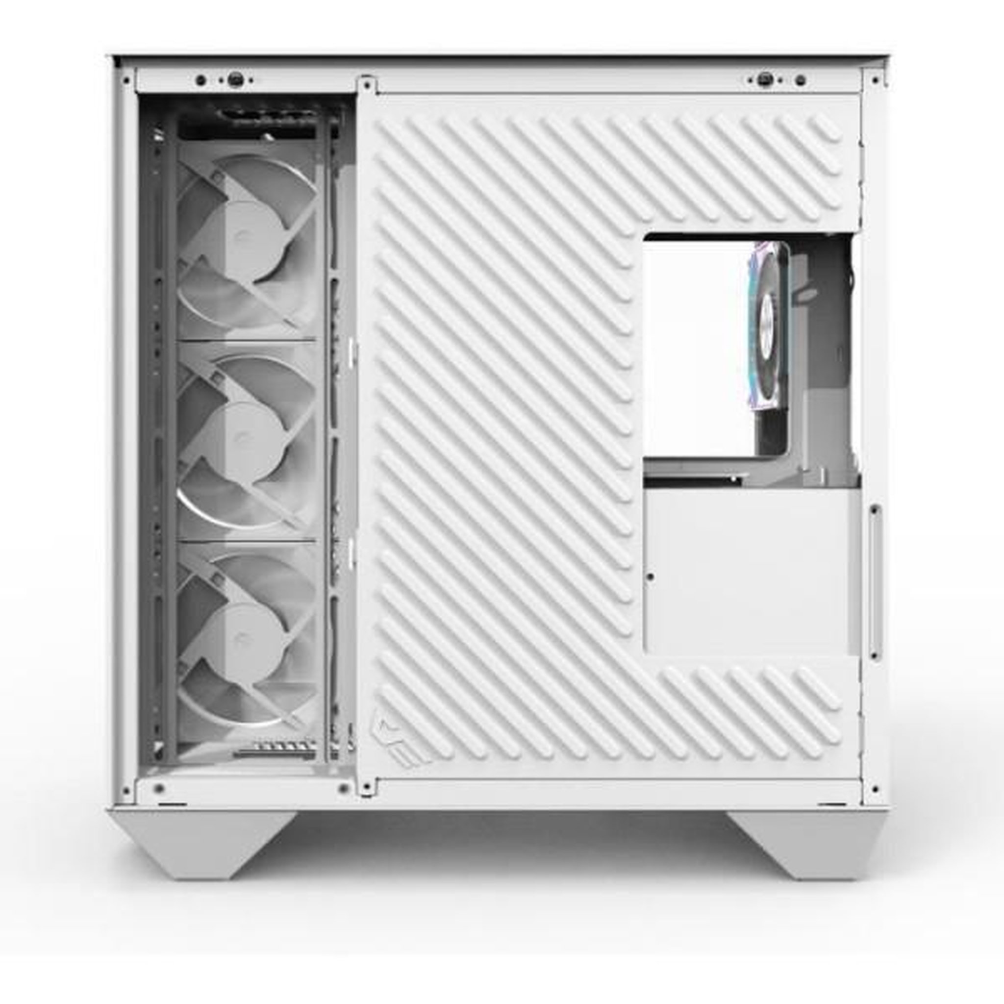 Voir la diapositive 6 : N/A Boitier sans alimentation - Cube - Format ATX - DARKFLASH DY470 - Blanc
