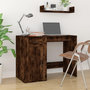 Voir la diapositive 1 : VIDAXL Bureau Chene fume 100x49x75 cm Bois d'ingenierie