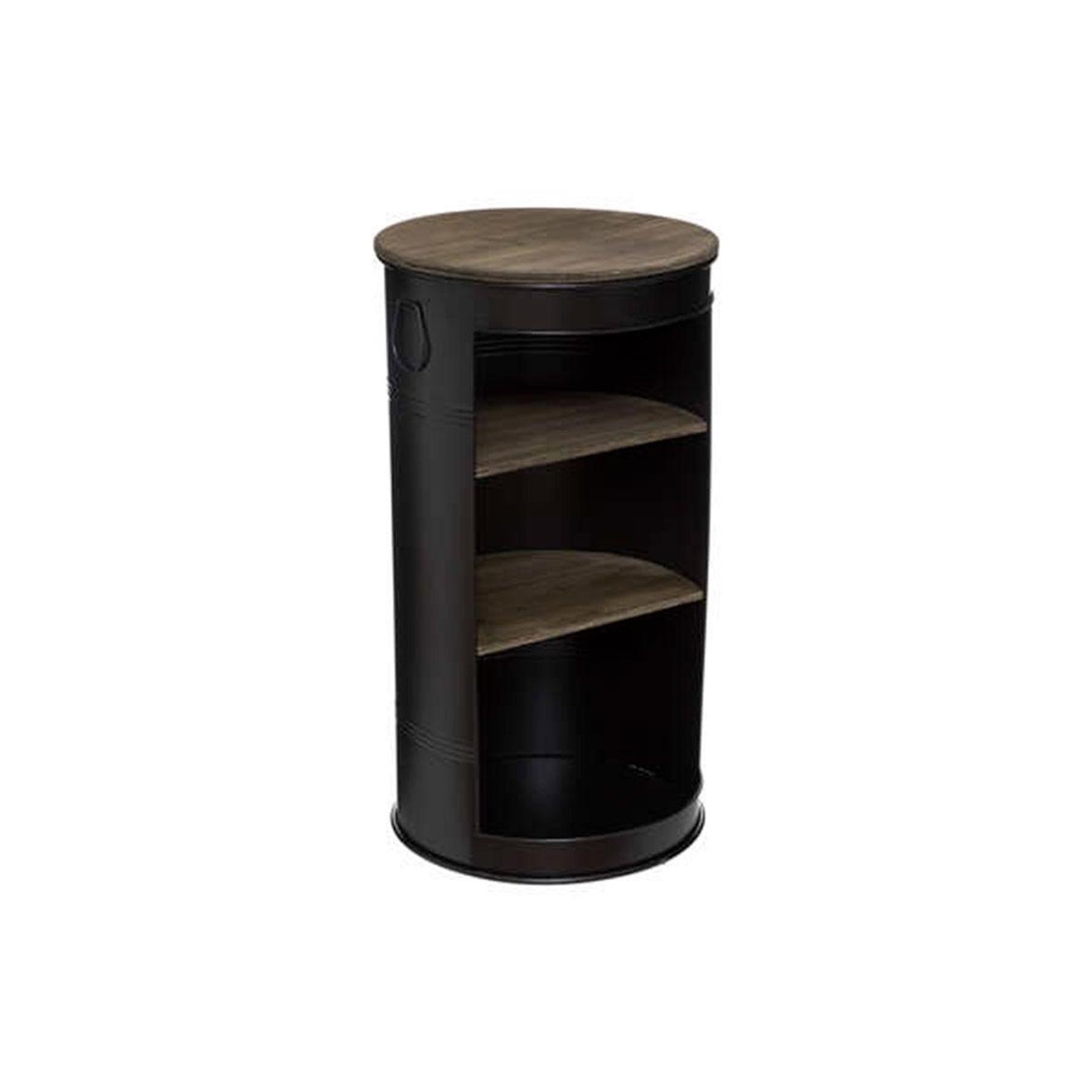 Voir la diapositive 1 : ATMOSPHERA Table à café ajourée en métal  diego  92cm noir