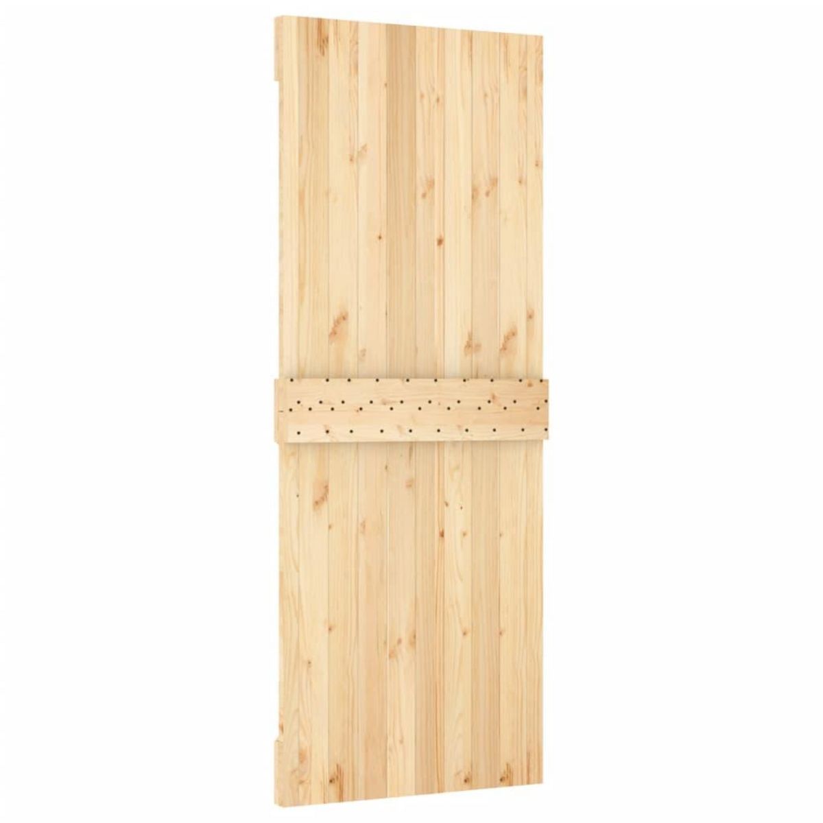 VIDAXL Porte coulissante et kit de quincaillerie 80x210 cm pin massif