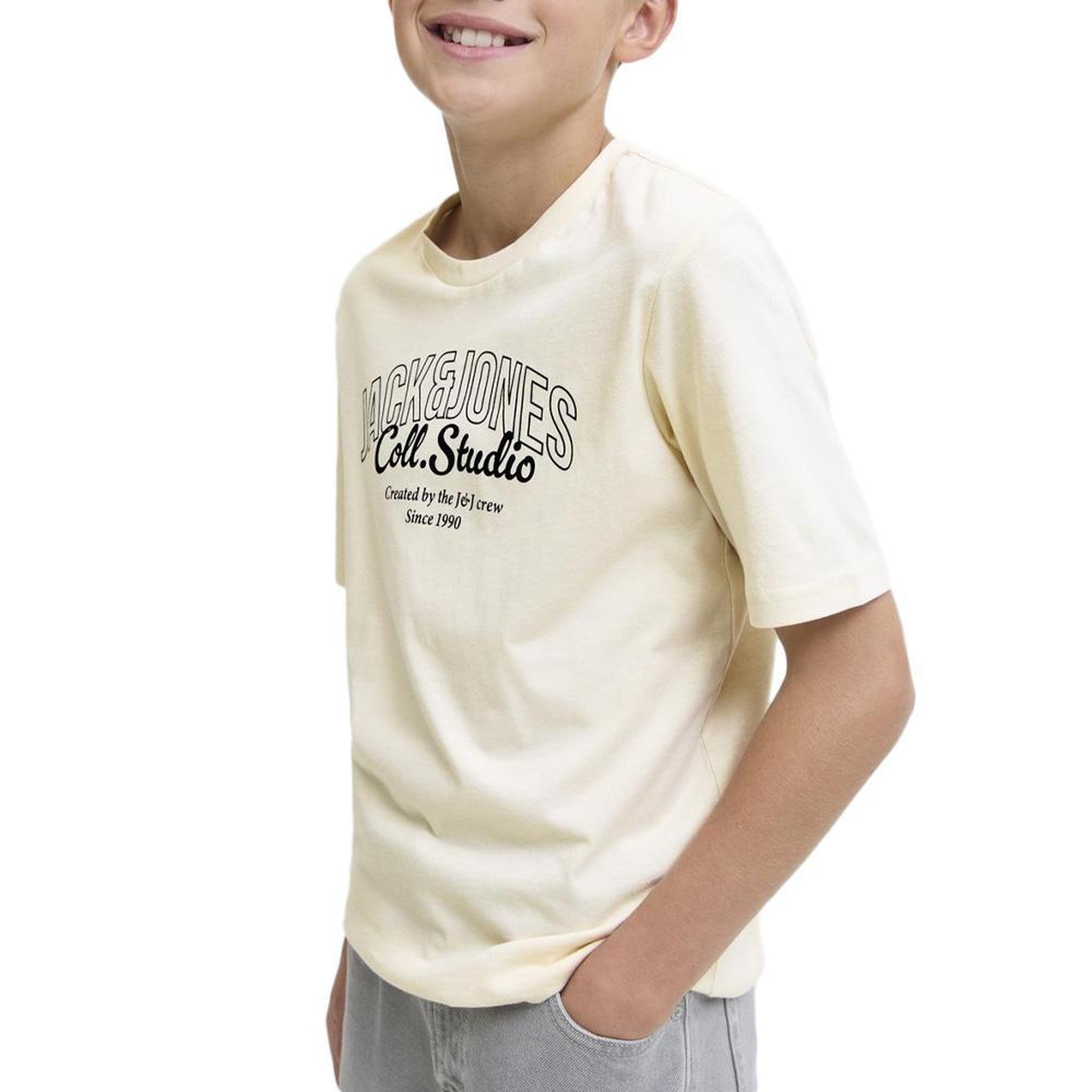 Voir la diapositive 1 : Jack & Jones T-Shirt Beige Garçon Jack & Jones Koto