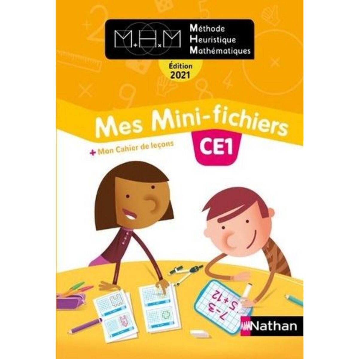 METHODE HEURISTIQUE MATHEMATIQUES CE1. MES MINI-FICHIERS + MON CAHIER DE LECONS, EDITION 2021, Pinel Nicolas