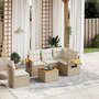 Voir la diapositive 1 : VIDAXL Salon de jardin avec coussins 6 pcs beige resine tressee