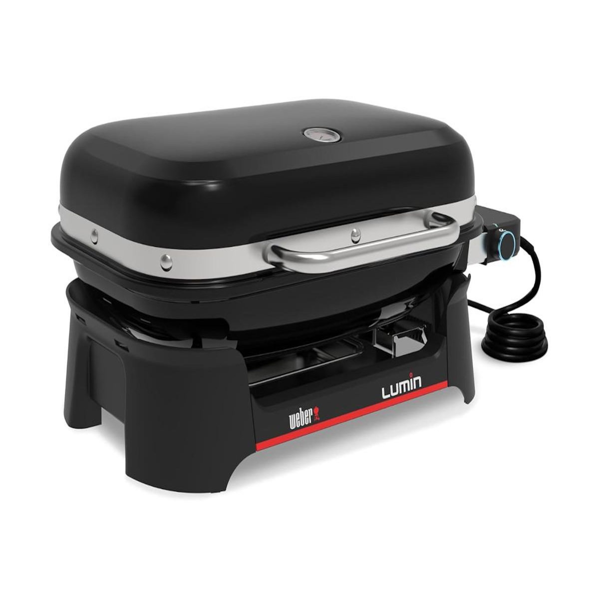 Weber Barbecue électrique Electrique Lumin + plancha black