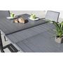 Voir la diapositive 2 : Table de jardin extensible 180/240x100cm aluminium gris LUPIN