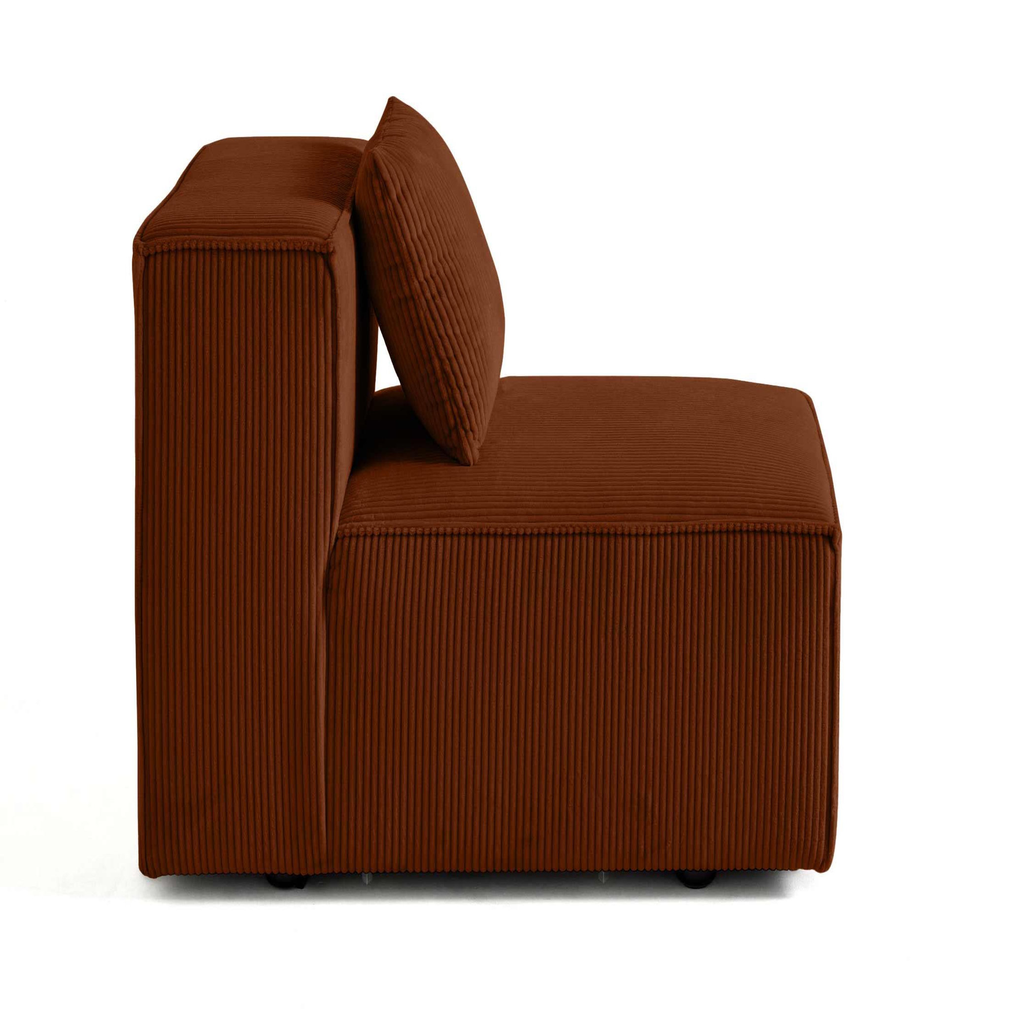 Voir la diapositive 3 : BEST MOBILIER Arty - module d'assise - en velours côtelé