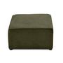 Voir la diapositive 4 : BEST MOBILIER Topaze - pouf - en velours côtelé plat