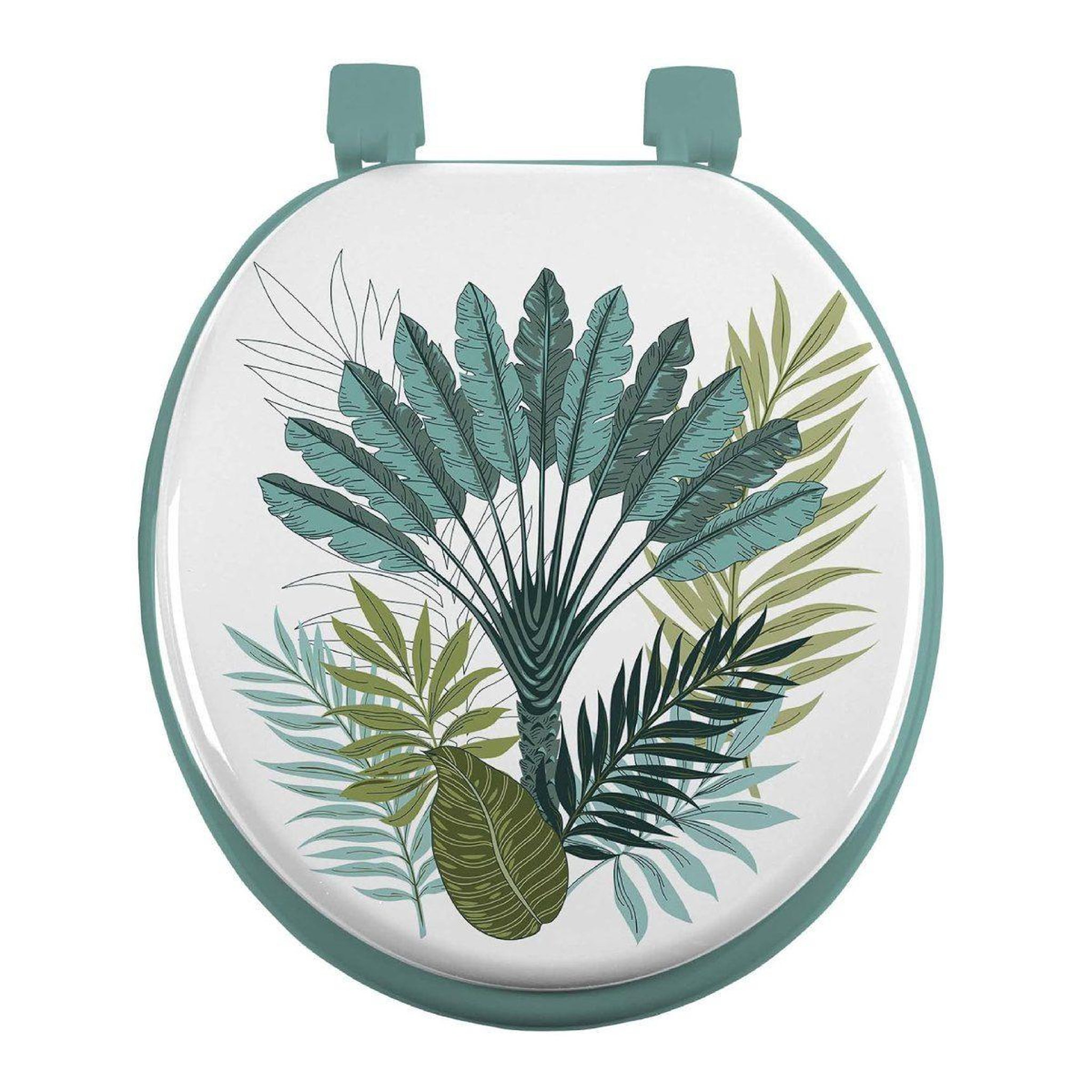 Voir la diapositive 1 : Douceur d'Intérieur Abattant wc imprimé  panazio  47cm vert