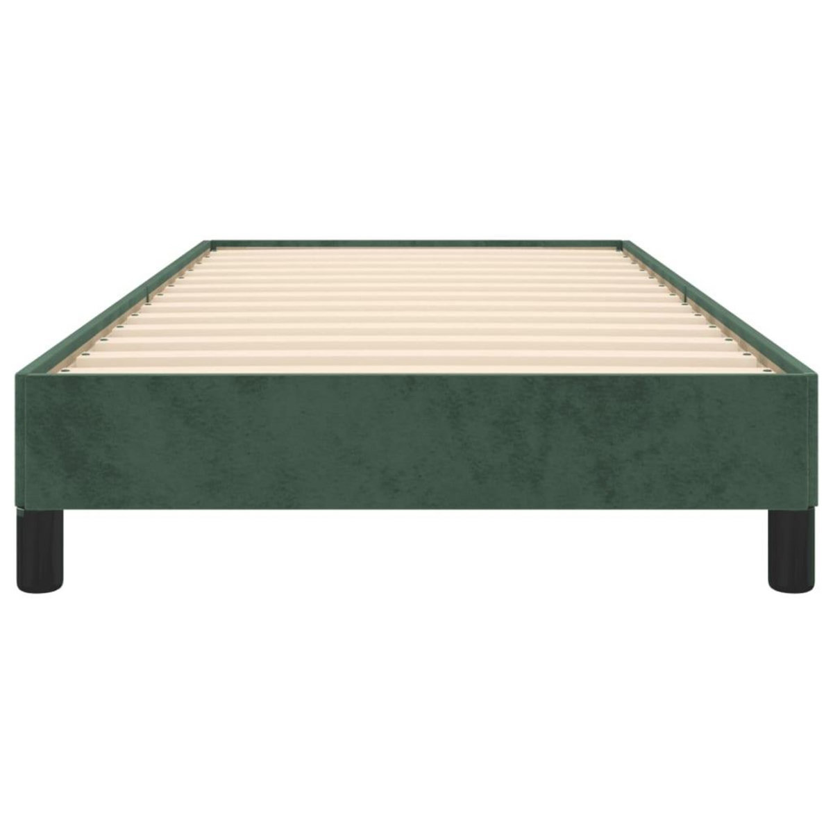 VIDAXL Cadre de lit sans matelas vert fonce 90x200 cm velours