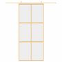Voir la diapositive 3 : VIDAXL Porte coulissante dore 90x205 cm verre ESG clair et aluminium