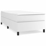 VIDAXL Cadre de lit sans matelas blanc 90x200 cm similicuir
