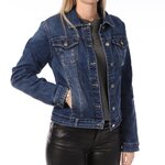 MONDAY PREMIUM Veste en Jeans Bleu Foncé Femme Monday Premium. Coloris disponibles : Bleu