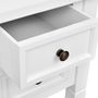 Voir la diapositive 5 : VIDAXL Bureau blanc a 5 tiroirs