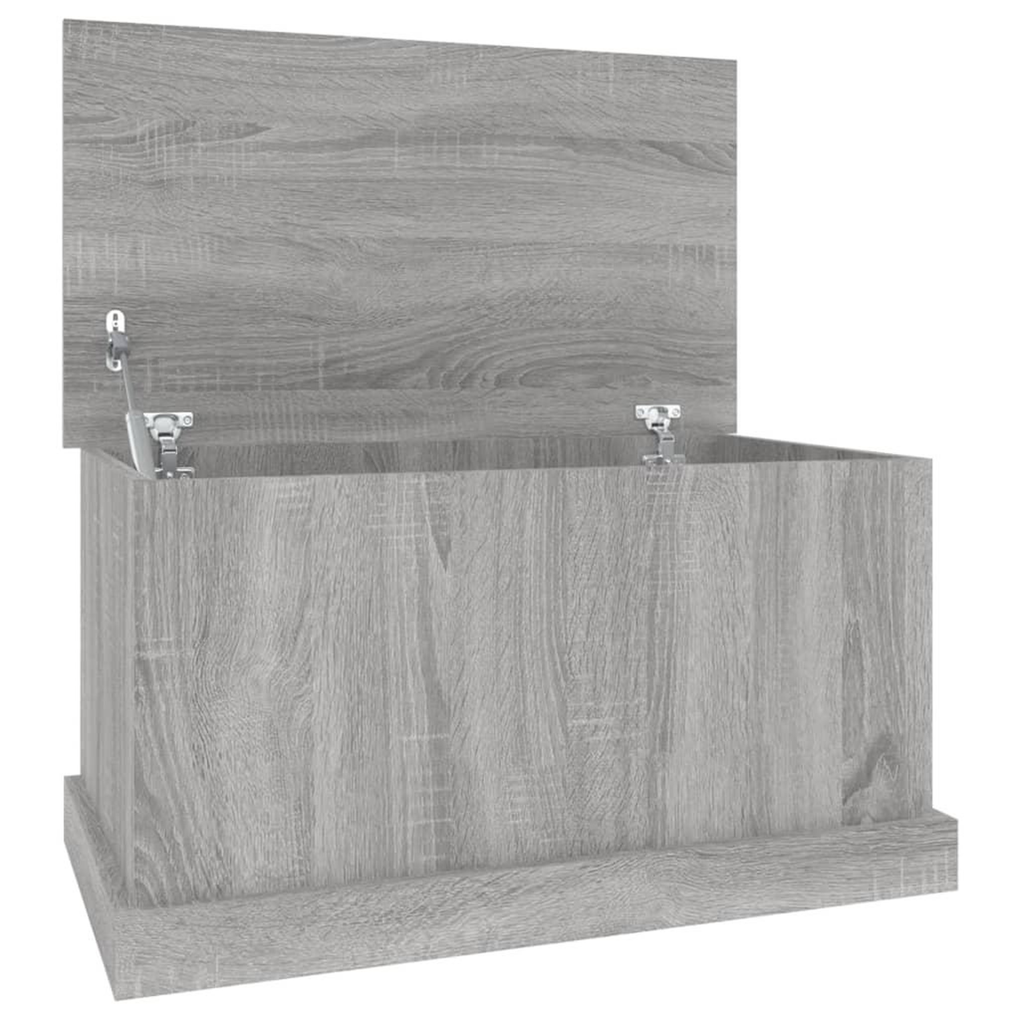 Voir la diapositive 2 : VIDAXL Boîte de rangement sonoma gris 70x40x38 cm bois d'ingenierie