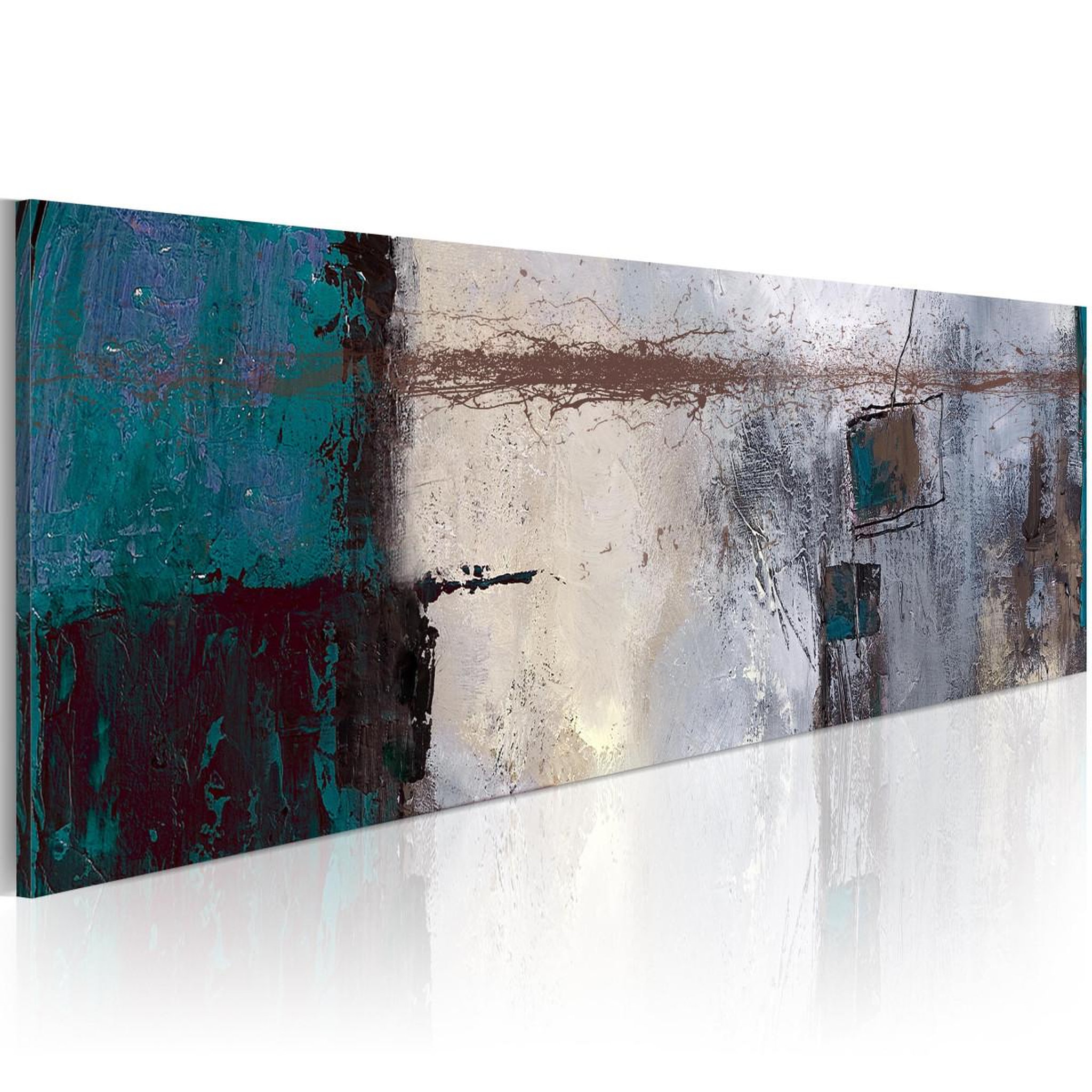 Voir la diapositive 1 : Paris Prix Tableau imprimé  accents turquoise