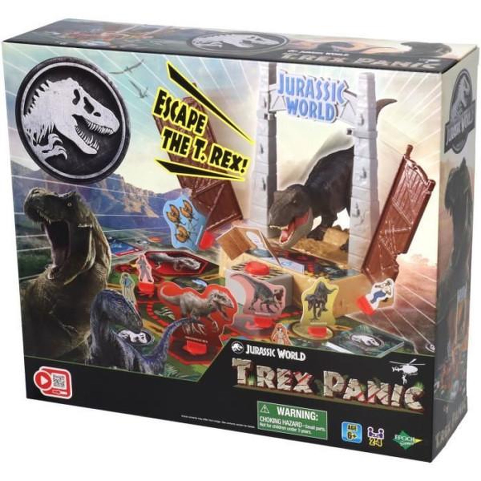 EPOCH Jeu de société avec figurine T-Rex - EPOCH - Jurassic World T-Rex Escape