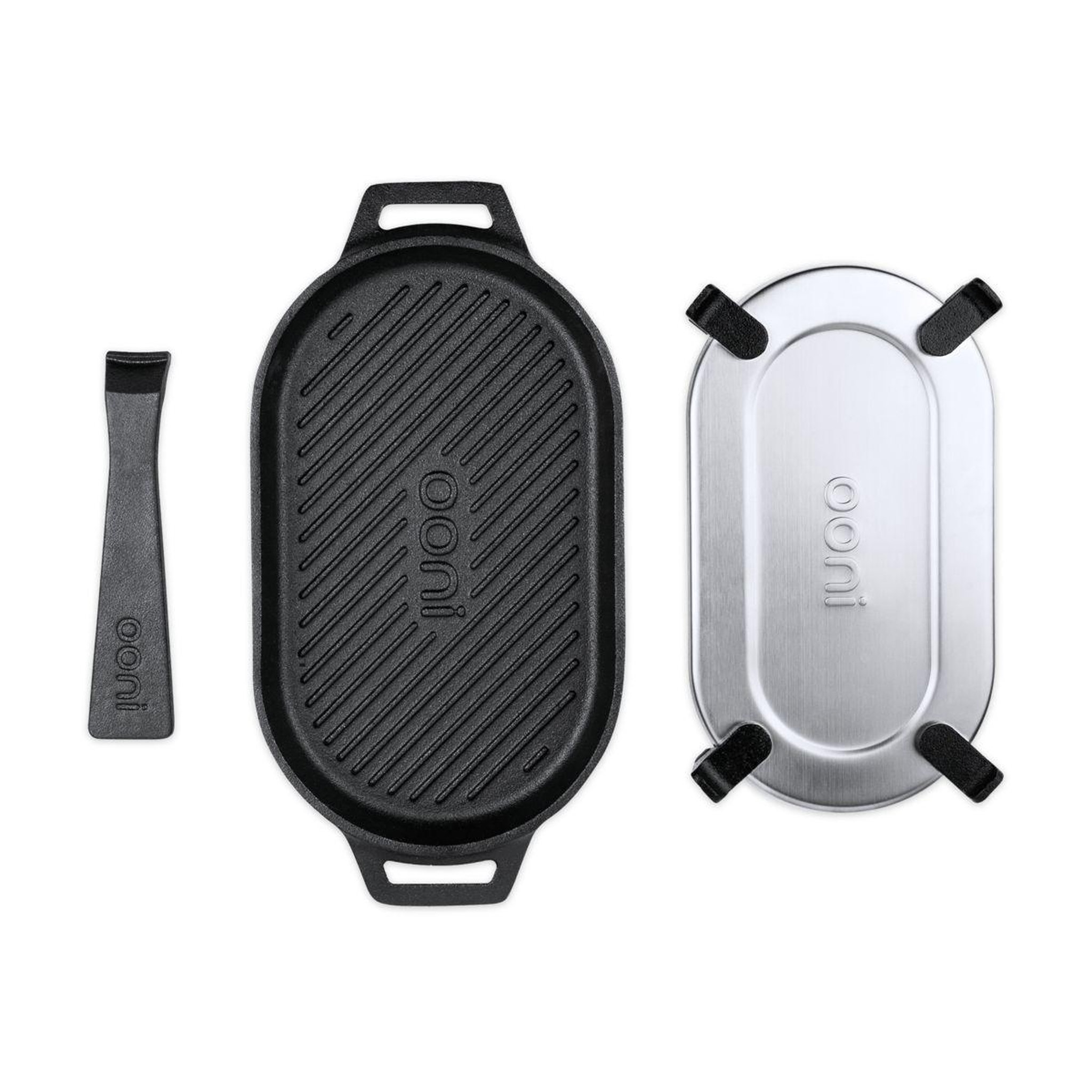 Voir la diapositive 4 : OONI Grille de cuisson en fonte grizzler