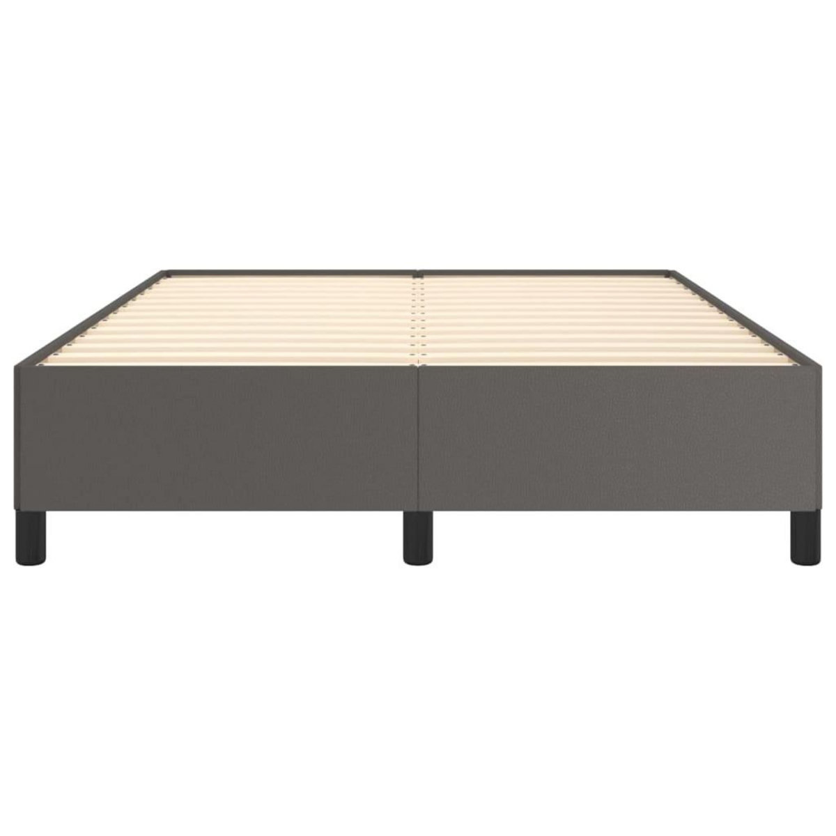 VIDAXL Cadre de lit sans matelas gris 140x190 cm similicuir