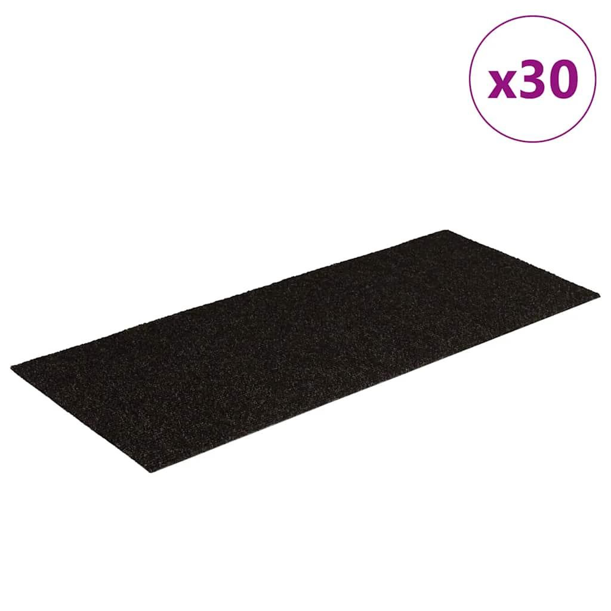 Voir la diapositive 2 : VIDAXL Tapis d'escalier auto-adhesifs 30 pcs marron fonce 60x25 cm