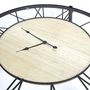Voir la diapositive 2 : Paris Prix Table Basse Design  Horloge  90cm Noir