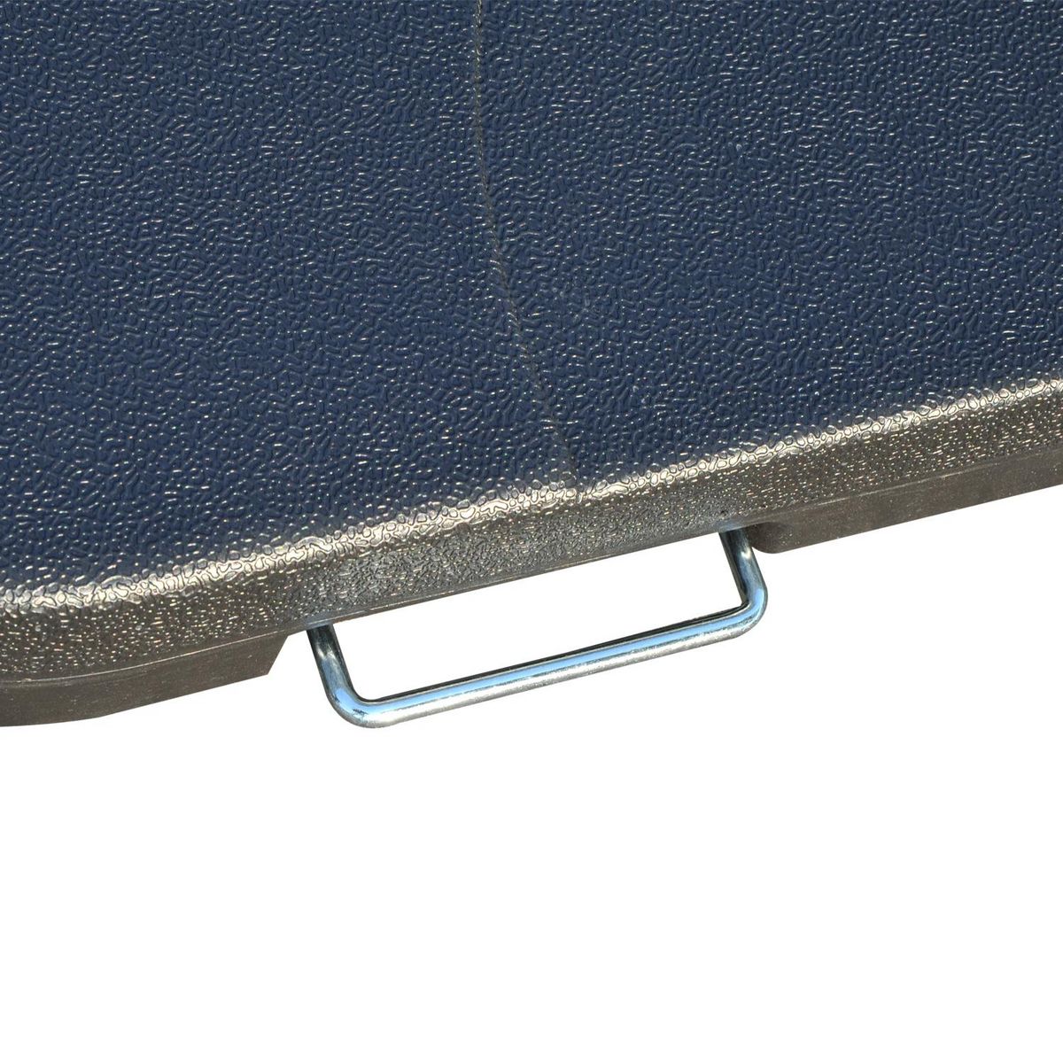 OUTSUNNY Lot de 4 poids de lestage carré avec poignée pour parasol 50 x 50 x 8 cm polyéthylène haute densité noir