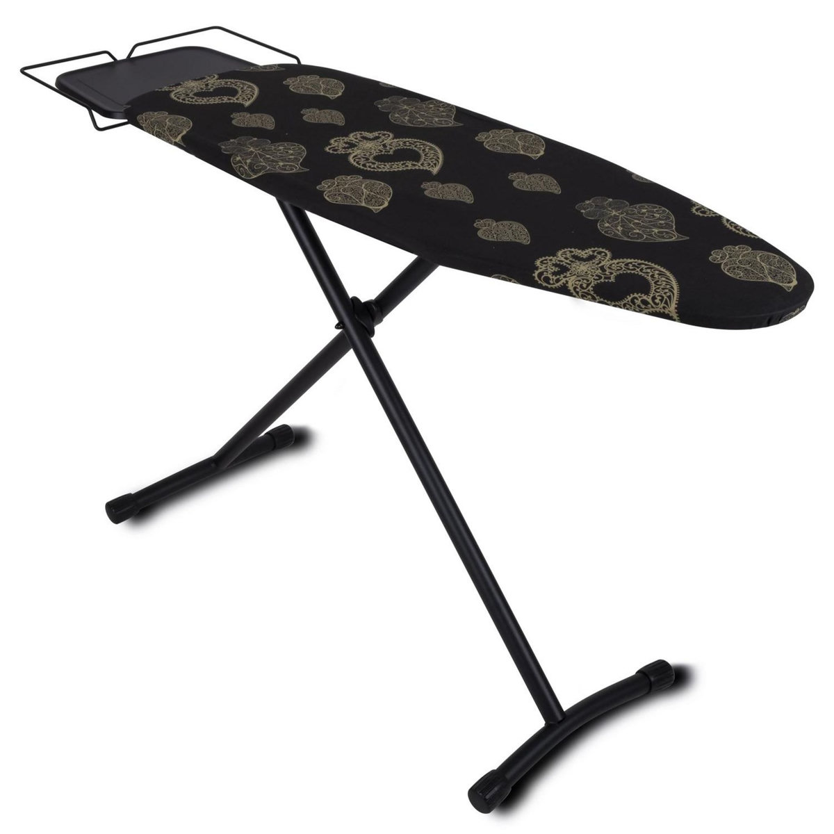 BATIMEX Table à repasser pliable UTAH en acier 125x41 H96cm avec repose fer et repose centrale vapeur