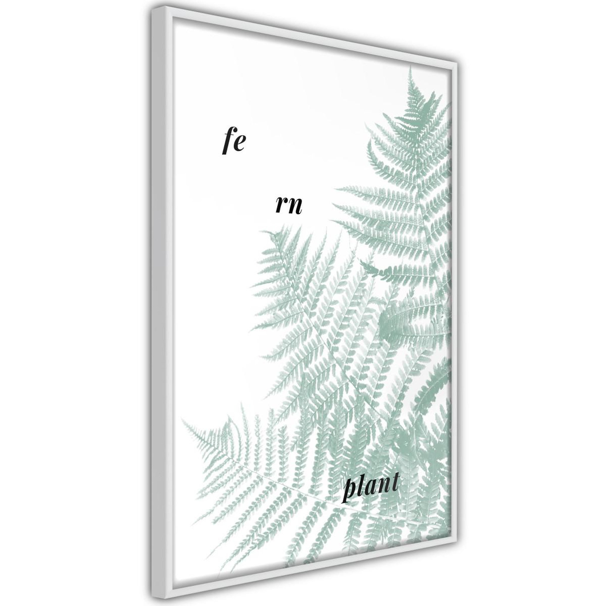 Paris Prix Affiche Murale Encadrée  Pale Green Fern