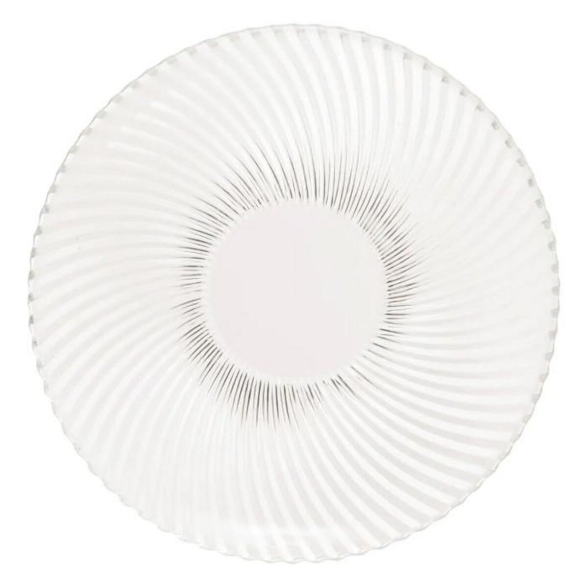 SECRET DE GOURMET Lot de 6 Assiettes Plates  Odyssée  26cm Transparent