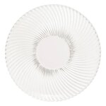 SECRET DE GOURMET Lot de 6 Assiettes Plates  Odyssée  26cm Transparent