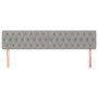 Voir la diapositive 3 : VIDAXL Tetes de lit 2 pcs Gris clair 100x7x78/88 cm Tissu