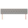 Voir la diapositive 3 : VIDAXL Tetes de lit 2 pcs Gris clair 100x7x78/88 cm Tissu