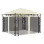 VIDAXL Tonnelle avec moustiquaire et lumieres LED 3x3x2,73 m Creme
