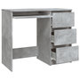 Voir la diapositive 4 : VIDAXL Bureau Gris beton 90x45x76 cm Bois d'ingenierie