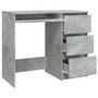 Voir la diapositive 4 : VIDAXL Bureau Gris beton 90x45x76 cm Bois d'ingenierie