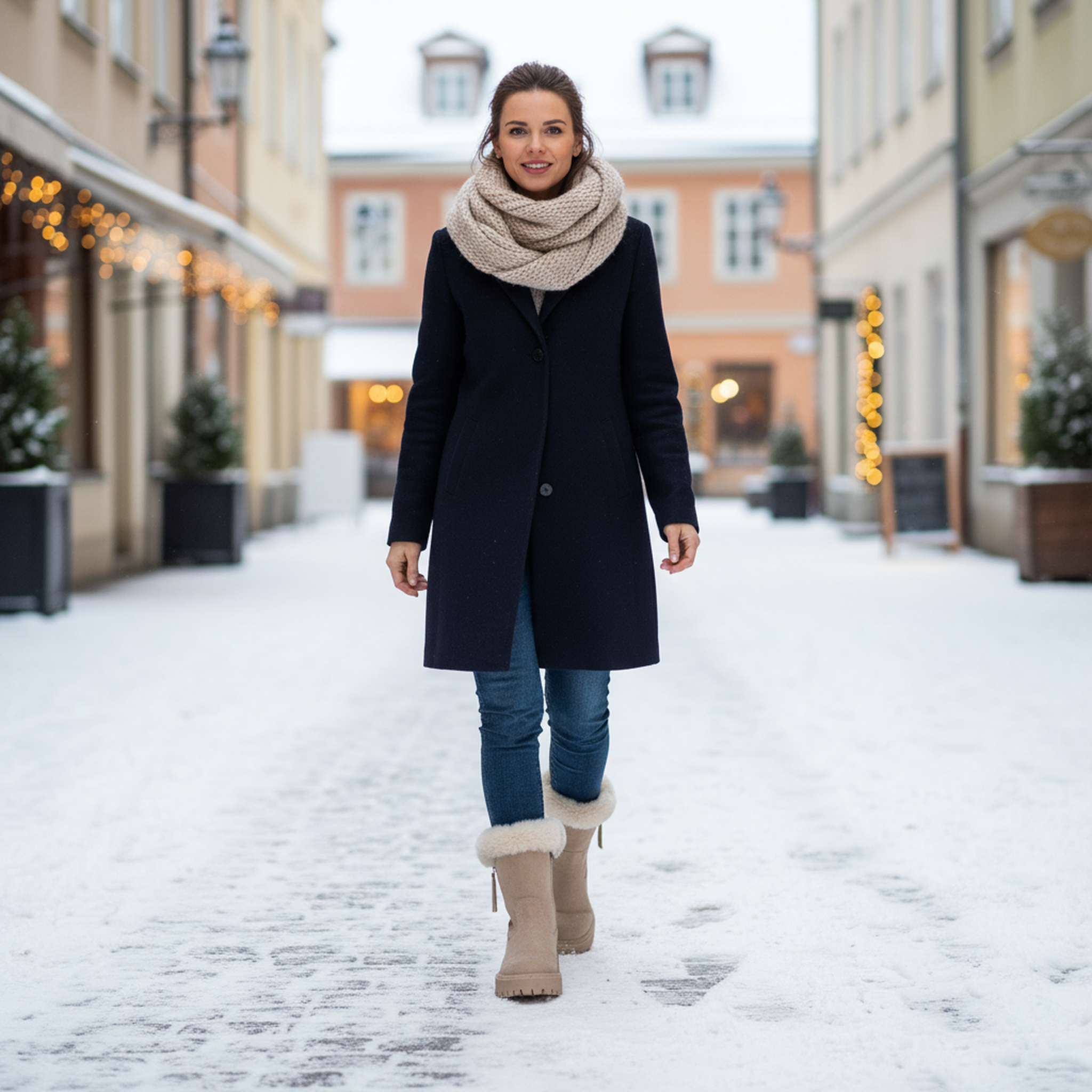 Voir la diapositive 5 : OZABI Ozabi bottines fourrées femme suédine zippée semelle crantée