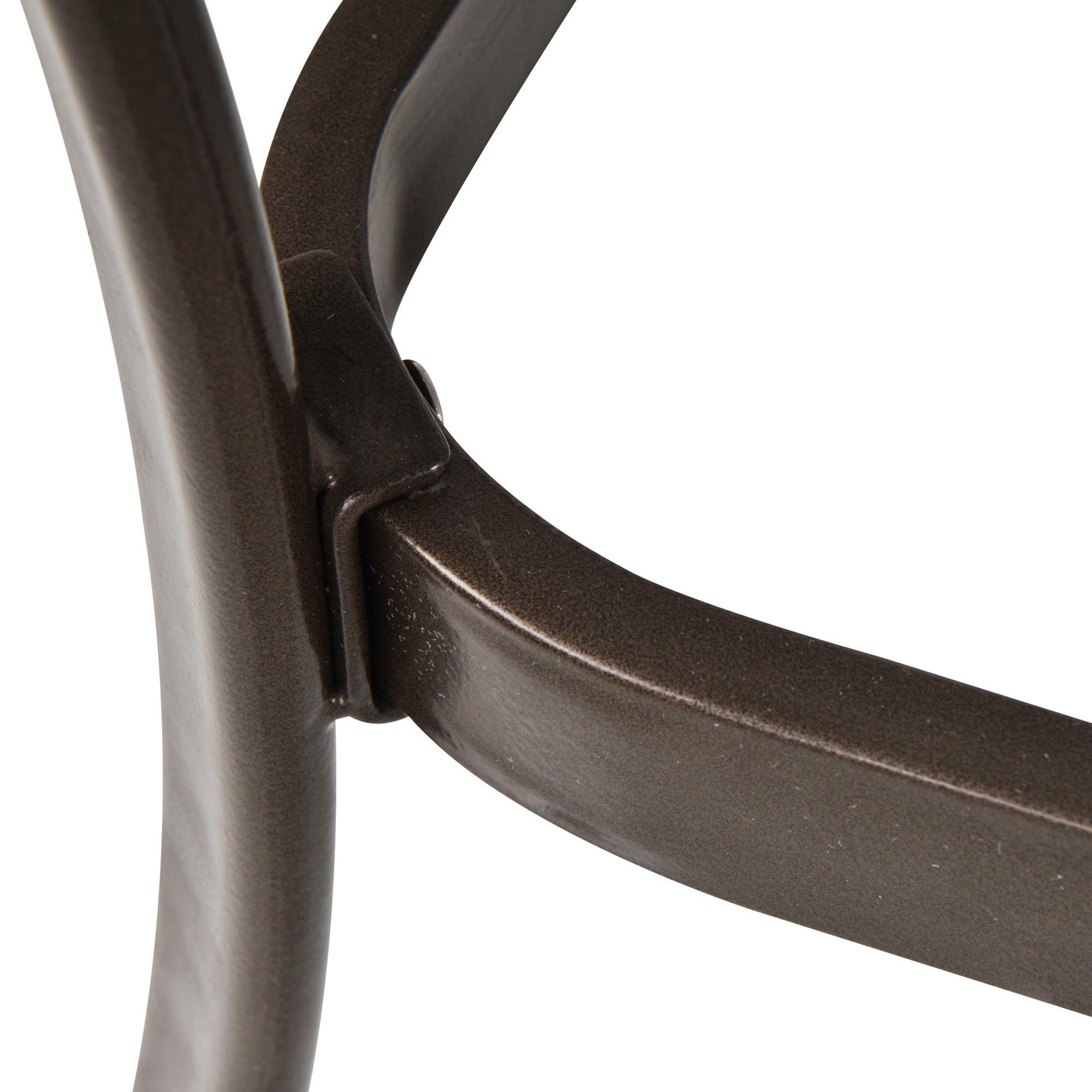 Voir la diapositive 6 : OUTSUNNY Table carrée bistro de jardin dim. 72L X 72l x 94H cm métal époxy résine tressée chocolat plateau verre trempé