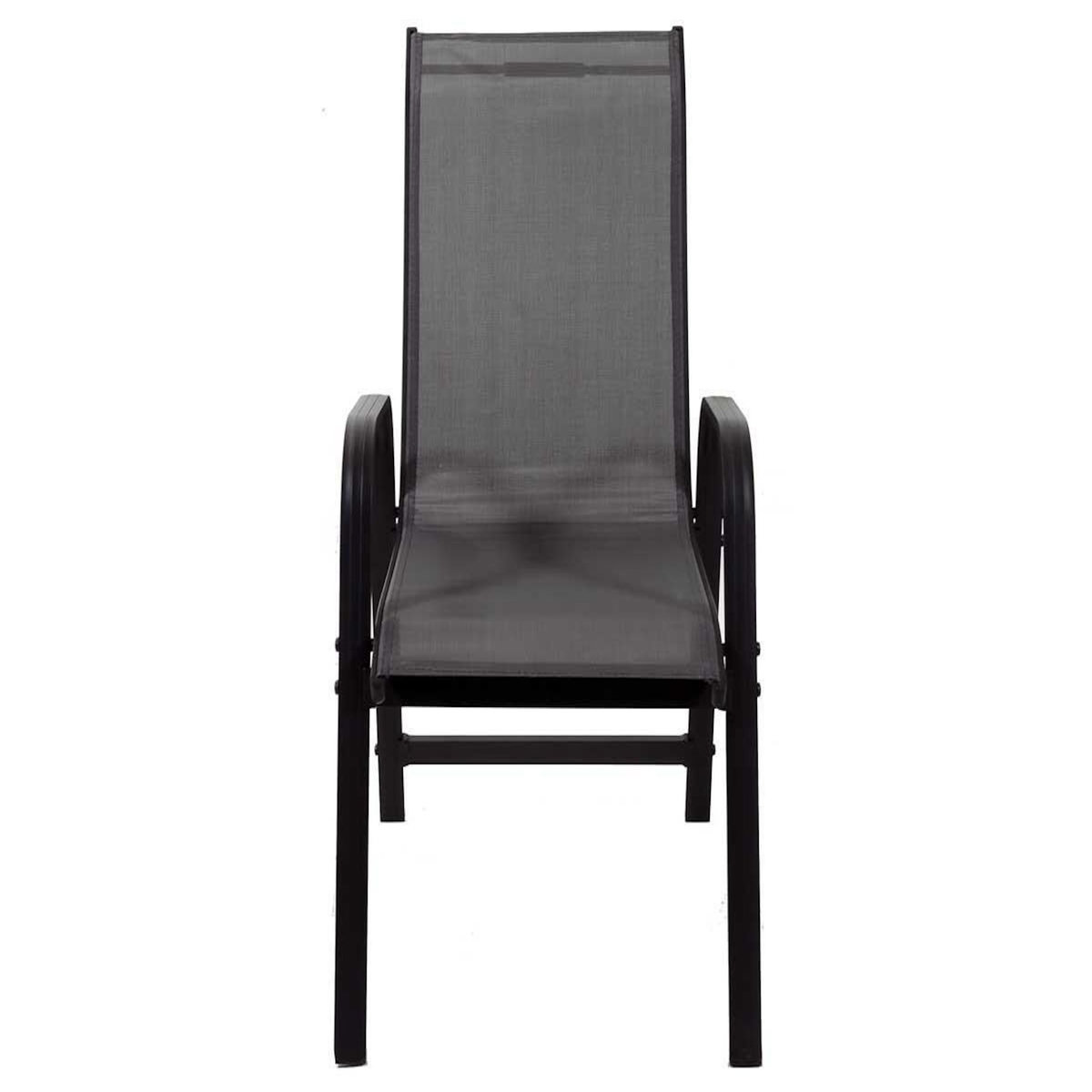 Habitat et Jardin Fauteuil jardin Alu/Textilène  Porto  - Phoenix - Gris foncé - Lot de 2