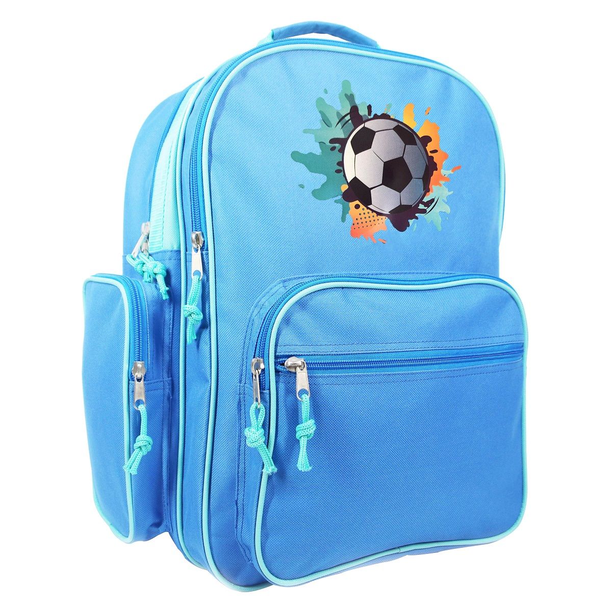 AUCHAN Sac à dos 2 compartiments bleu